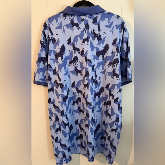 Greyson The Shadows Blue Mens Golf Polo Size XXL - Picture 6 of 7